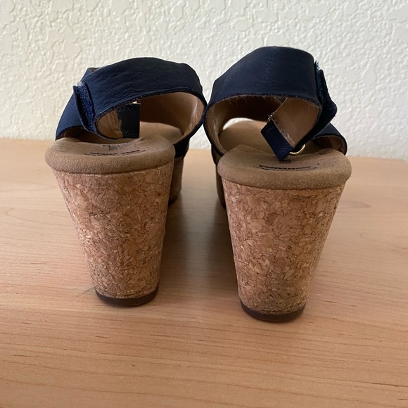 COPY - Blue Clarks Wedge Sandals - Picture 2 of 9